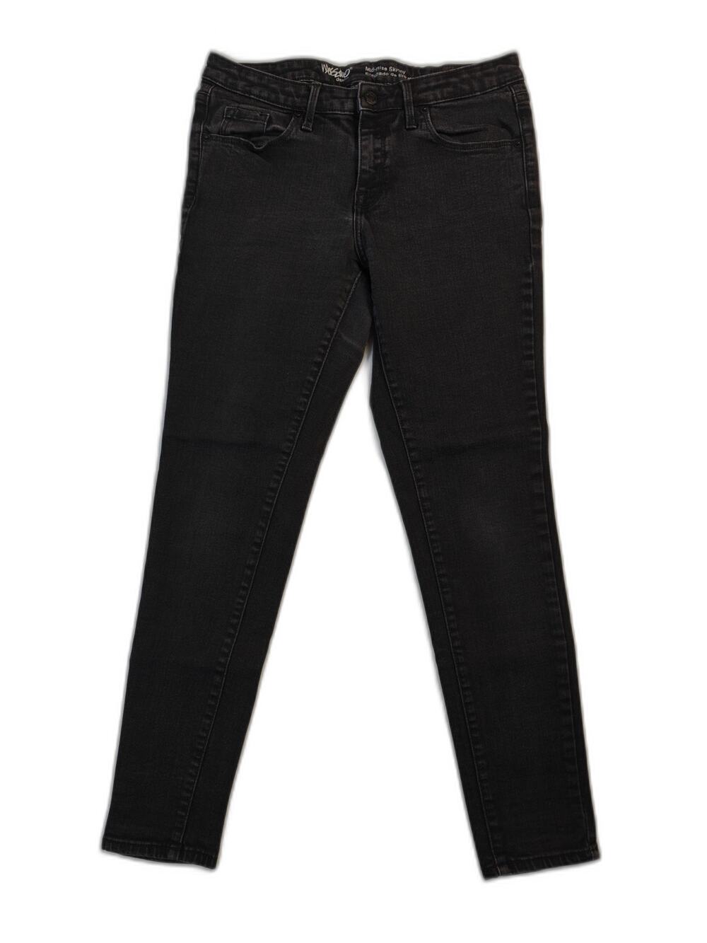 Women Mossimo Denim Skinny Jeans Black Size 6 Short
